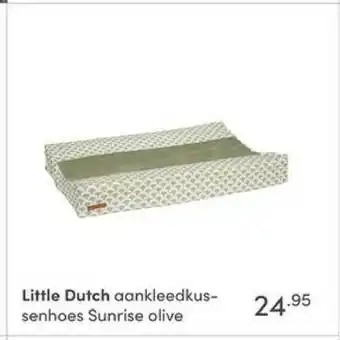 Baby & Tiener Little Dutch Aankleedkussenhoes Sunrise Olive aanbieding