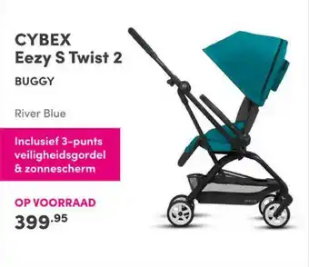 Baby & Tiener Cybex Eezy S Twist 2 Buggy River Blue aanbieding