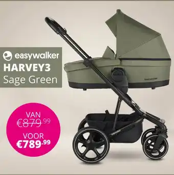 Baby & Tiener Easywalker Buggy Harvey3 Sage Green aanbieding