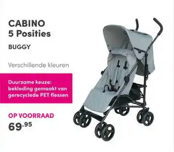 Baby & Tiener Cabino 5 Posities Buggy Verschillende Kleuren aanbieding