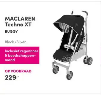 Baby & Tiener Maclaren Techno XT Buggy Black-Silver aanbieding