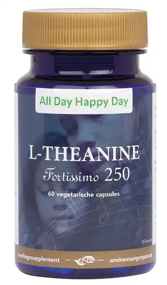 De Online Drogist All Day Happy Day L-Theanine 250mg Vegacaps aanbieding