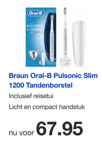 DirectSale Braun Oral-B Pulsonic Slim 1200 Tandenborstel aanbieding