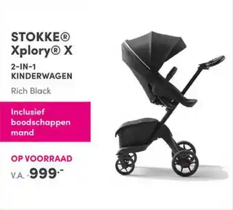 Baby & Tiener Stokke® Xplory® X 2-In-1 Kinderwagen Rich Black aanbieding