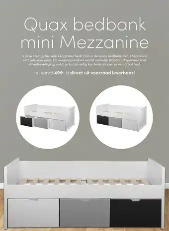 Baby & Tiener Quax Bedbank Mini Mezzanine aanbieding