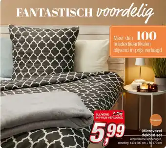 Kik Microvezel dekbed set 140 x 200 cm aanbieding