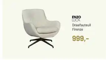 Piet Klerkx Enzo Luca Draaifauteuil Firenze aanbieding