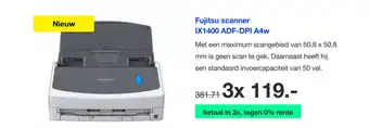 DirectSale Fujitsu scanner IX1400 ADF-DPI A4w aanbieding