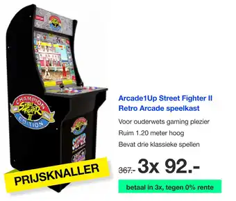 DirectSale Arcade1Up Street Fighter II Retro Arcade speelkast aanbieding