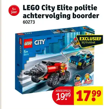 Kruidvat LEGO City Elite politie achtervolging boorder 60273 aanbieding