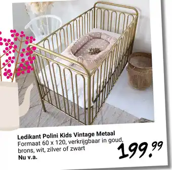 Van Asten BabySuperstore Ledikant Polini Kids Vintage metaal 60*120 aanbieding