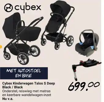 Van Asten BabySuperstore Cybex Kinderwagen Talos S Deep black/black aanbieding