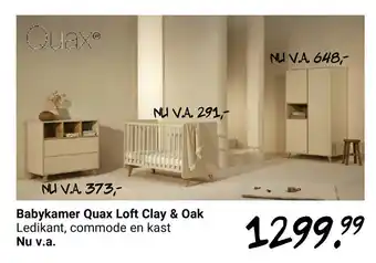 Van Asten BabySuperstore Quax Babybox Loft Clay & Oak aanbieding