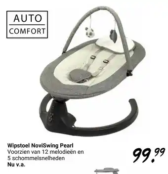 Van Asten BabySuperstore AutoComfort Wipstoel NoviSwing pearl aanbieding