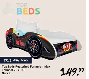 Van Asten BabySuperstore Top Beds Peuterbed Formule 1 Max 70*140 cm aanbieding