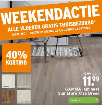 GAMMA GAMMA laminaat Signature Xtra Breed aanbieding