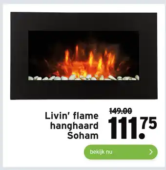 GAMMA Livin' flame hanghaard Šoham aanbieding