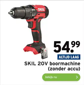 GAMMA SKIL 20V boormachine (zonder accu) aanbieding