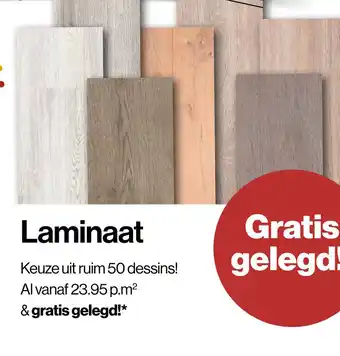 Roobol Laminaat Keuze uit ruim 50 dessins! Al vanaf 23.95 p.m2 & gratis gelegd!* aanbieding