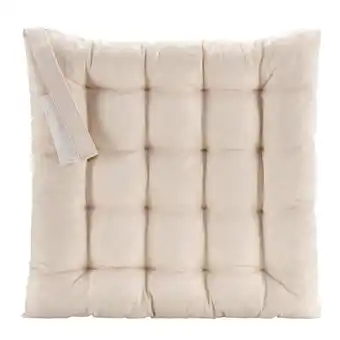 Leen Bakker Zitkussen Liam - beige - 40x40 cm - Leen Bakker aanbieding