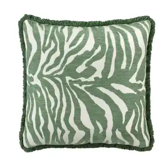 Leen Bakker Sierkussen Zola - groen - 45x45 cm - Leen Bakker aanbieding