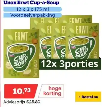 Bol.com Unox Erwt Cup-a-Soup aanbieding