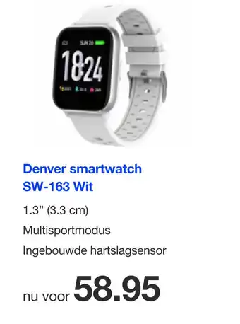 DirectSale Denver smartwatch SW-163 Wit aanbieding