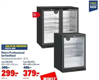Makro Metro Professional barkoelkast aanbieding