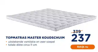 TotaalBED Topmatras Master Koudschuim aanbieding