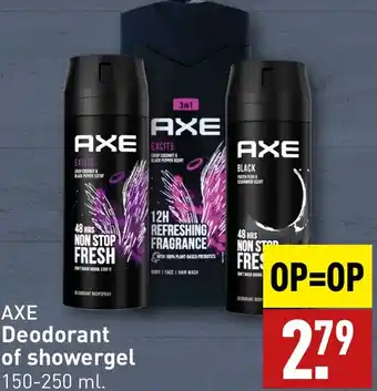 ALDI AXE Deodorant of showergel aanbieding