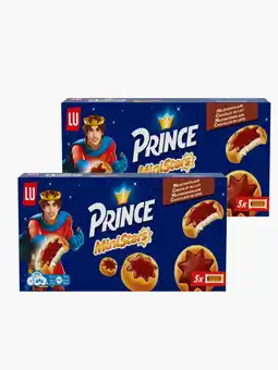 Flink LU Prince MiniStars Koekjes Melkchocolade 5 x 37,4g 2x aanbieding