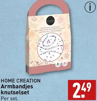 ALDI HOME CREATION Armbandjes knutselset aanbieding