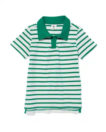 HEMA HEMA Kinder Polo Strepen Groen (groen) aanbieding