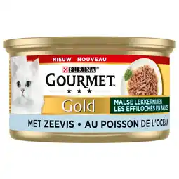 Pets Place Gourmet Gold Malse Lekkernijen - Kattenvoer - Zeevis 85 g aanbieding