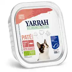 Pets Place Yarrah Bio Kat Alu Pate Zalm - Kattenvoer - 100 g aanbieding