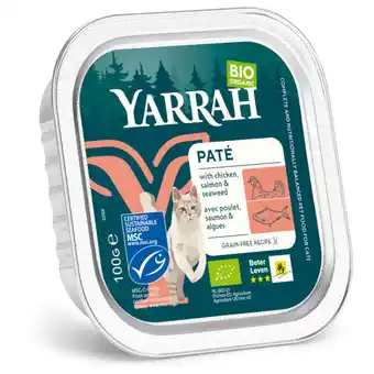 Pets Place Yarrah Bio Kat Alu Pate Zalm - Kattenvoer - 100 g aanbieding