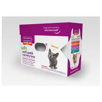 Pets Place Smolke Soft Paté Variety Box - Kattenvoer - Mix 16x80 g aanbieding