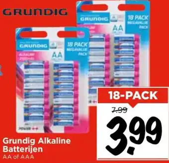 Vomar Voordeelmarkt Grundig Alkaline Batterijen aanbieding