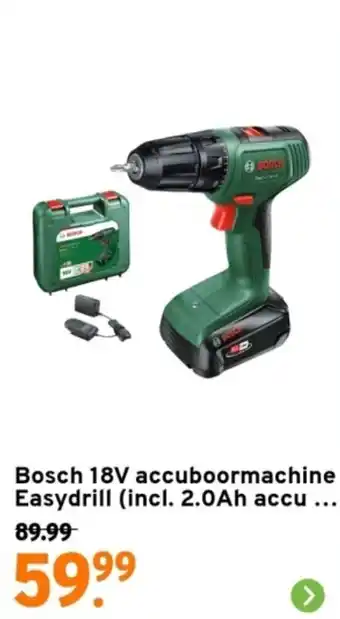 GAMMA Bosch 18V accuboormachine Easydrill aanbieding