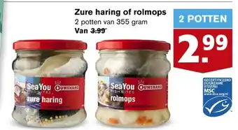 Hoogvliet Zure haring of rolmops aanbieding