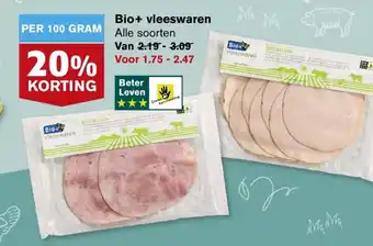 Hoogvliet Bio+ vleeswaren aanbieding