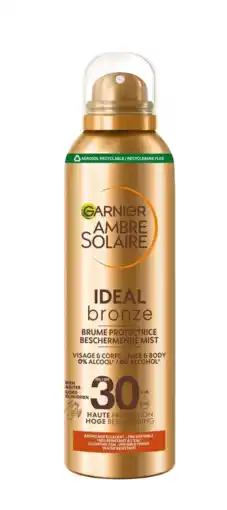 De Online Drogist Garnier Ambre Solaire Ideal Bronze Beschermende Mist SPF 30 aanbieding