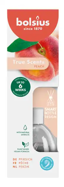 De Online Drogist Bolsius True Scents Perzik Geurstokjes aanbieding