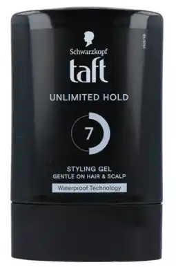 De Online Drogist Schwarzkopf Taft Unlimited Hold Styling Gel Hold 7/15 aanbieding