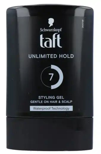 De Online Drogist Schwarzkopf Taft Unlimited Hold Styling Gel Hold 7/15 aanbieding