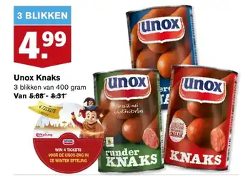 Hoogvliet Unox Knaks aanbieding