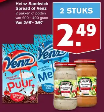 Hoogvliet Heinz Sandwich Spread of Venz aanbieding