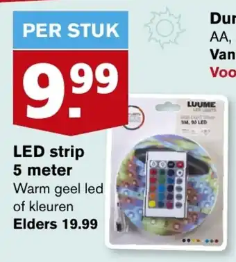 Hoogvliet LED strip 5 meter aanbieding