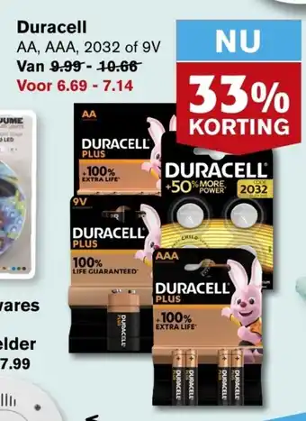 Hoogvliet Duracell aanbieding