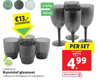 Lidl Kunststof glazenset aanbieding